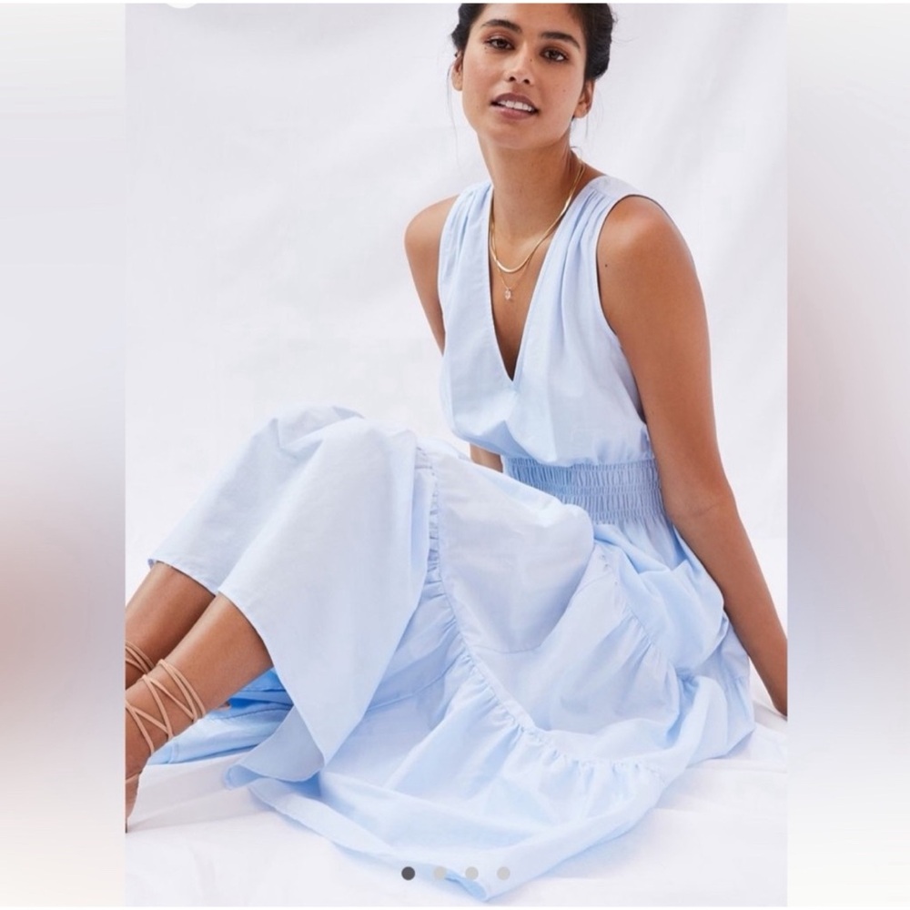 Anthropologie Maeve Tiered Midi Dress